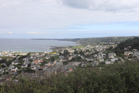 20220921 De Carneville à Cherbourg, IMG_4696 Vue sur l’anse du Brick et le cap Lévi depuis Les Roches