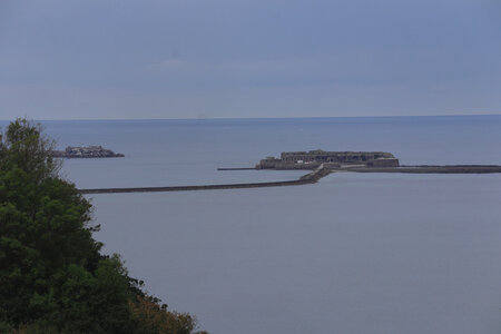20220921 De Carneville à Cherbourg, IMG_4698 Le fort de l’Île Pelée de la rade de Cherbourg vu depuis les Roches
