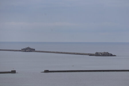 20220921 De Carneville à Cherbourg, IMG_4705 Le fort Central et le fort de l’Est vus depuis le fort de Digosville