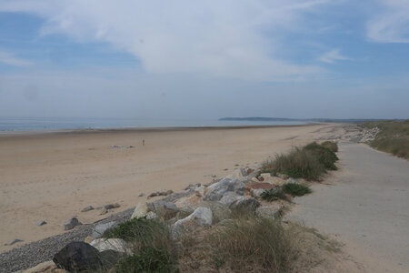 2023 09 09 De Barneville-Carteret à Port-Bail-sur-Mer, IMG_5345 Vue depuis la plage de Port-Bail
