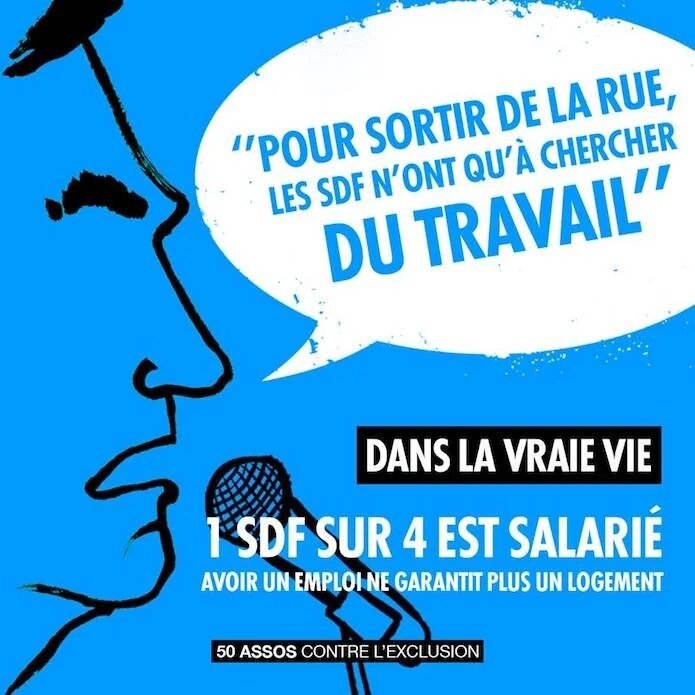 Pour sortir de la rue, les SDF n'ont qu'à chercher du travail. Dans la vraie vie, 1 SDF sur 4 est salarié. Avoir un emploi ne garantit plus un logement.