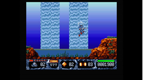 Amiga Pi400 Pi500, Turrican 2 (ici la version AGA sortie en 2024 pour Amiga 1200 !!! )