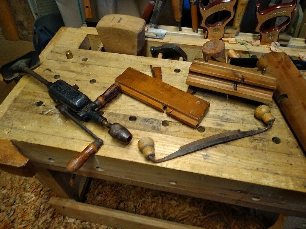 Photo des outils de menuisiers