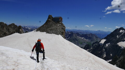 Arête SE de la Meije orientale, P1250290