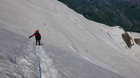 Arête SE de la Meije orientale, P1250287