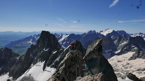 Arête SE de la Meije orientale, P1250274