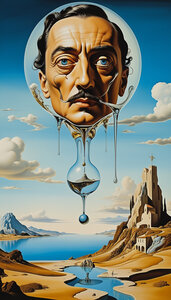 PORTRAIS IA, TABLEAU DALI STYLE