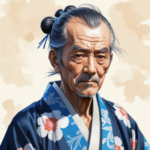 PORTRAIS IA, HOMME JAPONAIS