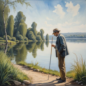 PORTRAIS IA, GEROME AU LAC