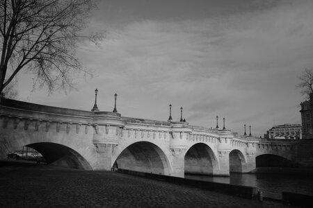 paris, pont neuf depuis quai de seine