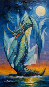 IMAGES CREER AVEC IA, DRAGON VERT