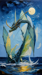 IMAGES CREER AVEC IA, DRAGON VERT