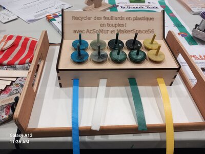 Projet Recyclage Feuillards, Toupies
