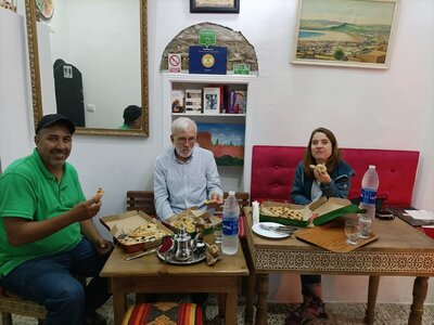 2024 Maroc, 001 premier repas commun à Dar Rif Kebdani