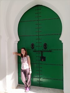 2024 Maroc, 01010 porte de mosquée dans la Kasbah de Tanger