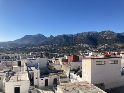 2024 Maroc, 06090 vue de la terrasse du riad Tétouan