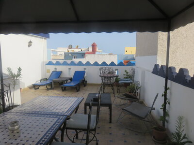 2024 Maroc, 12038 Assilah la terrasse du Riad Aïcha