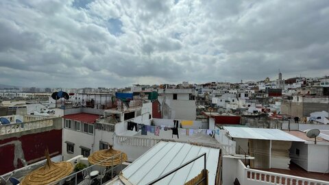 2024 Maroc, 15010 Tanger vue de la terrasse de Dar Rif Kebdani