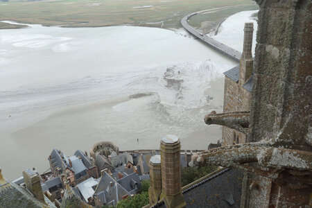 2023 09 20 Le Mont-Saint-Michel, IMG_6028 Vue depuis les toits de l’église abbatiale