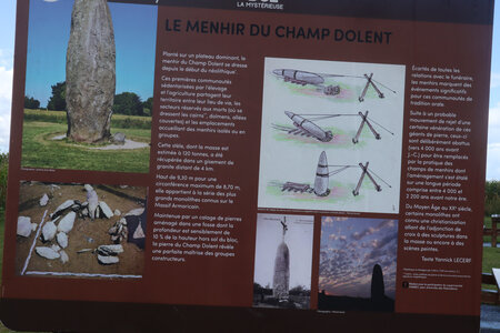 2023 09 22 Du Vivier-sur-Mer à Dol-de-Bretagne, IMG_6251 Le menhir du Champ Dolent