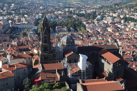 2024 09 02 Le-Puy-en-Velay - Aiguilhe, IMG_7209 La cathédrale depuis le Rocher Corneille