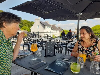  LANDEVENNEC Juillet 2024 --->Les Veillées-chansons en Bretagne Finistère : Album photos et vidéos de Christine, Claire, Claude, Francine, Marc, Marie, Monique, Sarah. Et des Veillées Partagées à Landévennec et à Tregarvan. , C2WhatsApp Image 2024-07-17 at 15.09.16