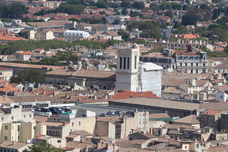 2024_09_17_Nîmes, IMG_8639 La cathédrale Notre-Dame-et-Saint-Castor depuis la tour Magne