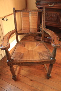 CHAMPAGNOLE-salle à manger, 7_Fauteuil Vichy