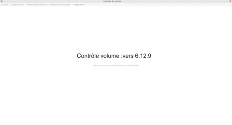 son débian, Contrôle volume  vers 6.12.9