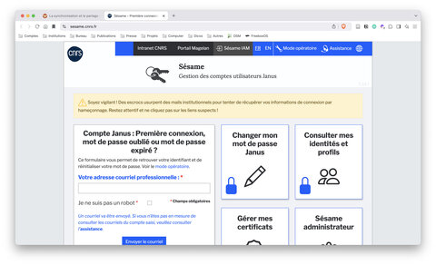 Tutoriel : La synchronisation et le partage de fichiers avec le service sDrive du CNRS, Sésame