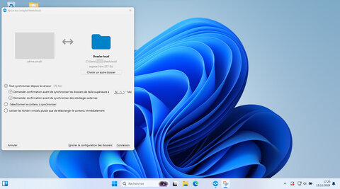 Tutoriel : La synchronisation et le partage de fichiers avec le service sDrive du CNRS, Paramétrage de la synchronisation