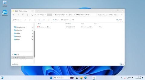 Tutoriel : La synchronisation et le partage de fichiers avec le service sDrive du CNRS, Le dossier sDrive après la synchronisation 2