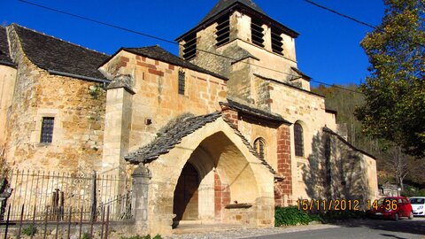 Ballade à Saint-Austremoine (Aveyron), Eglise romane de st-A.