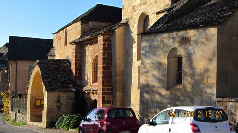 Ballade à Saint-Austremoine (Aveyron), Eglise romane de st-A.