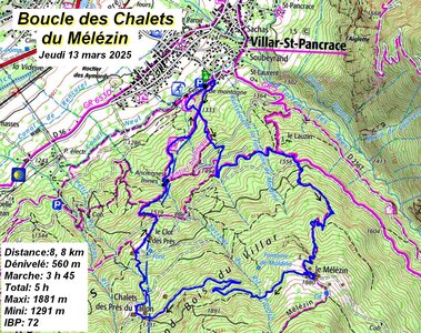 Boucle en raquettes au Chalets du Mélézin , Boucle des Chalets du Mélézin 035