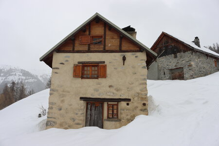 Boucle en raquettes au Chalets du Mélézin , Boucle des  Chalets du Mélézin 013
