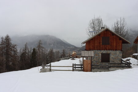 Boucle en raquettes au Chalets du Mélézin , Boucle des  Chalets du Mélézin 033