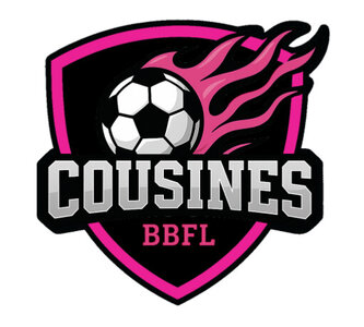 Logos Cousines, Logo Cousines écusson rose