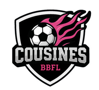 Logos Cousines, Logo Cousines écusson blanc
