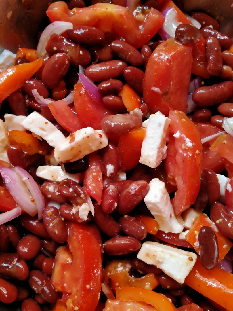 Salade d'haricots rouge