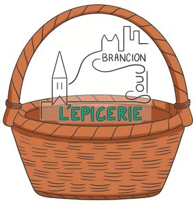Logo épicerie, Fond blanc