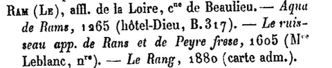 Moulins de Blanlhac et d'aval, Le Ran-dico-topo