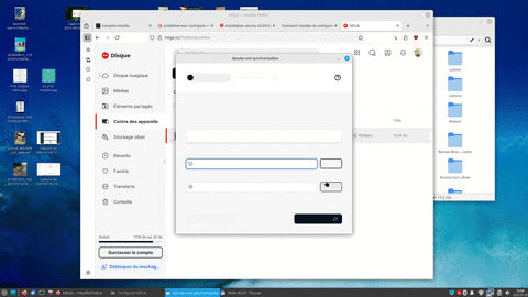 ubuntu 24.04, ajouter synchro blanc