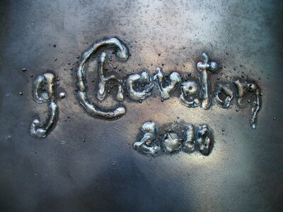 Sculptures, signature soudure 2011 00001