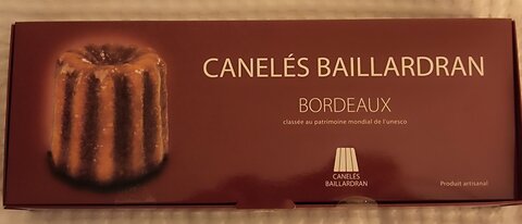 Voyage à Bordeaux, Canelés Baillardan