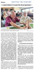 Queven Tarot (archives articles de presse), 2023-08-23_OF-Activite ete et reprise