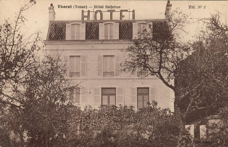 Hôtel Bellevue - carte postale 1930s, Bellevue