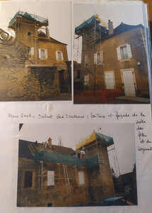 Ecole et logement (cliquer pour en voir plus), LOGEMENT-2003-Travaux salle des fe tes et logement-1