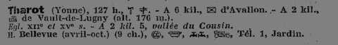 Hôtel Bellevue - publicités (cliquer pour voir plus), BELLEVUE-1937-Publicite -Guide_de_route_Touring-club