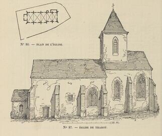Eglise - images (cliquer pour en voir plus), EGLISE_1916_dessin de Victor Petit